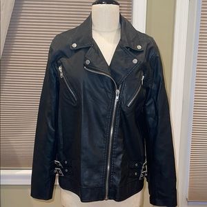 Forever 21 Faux Leather Motorcycle Jacket